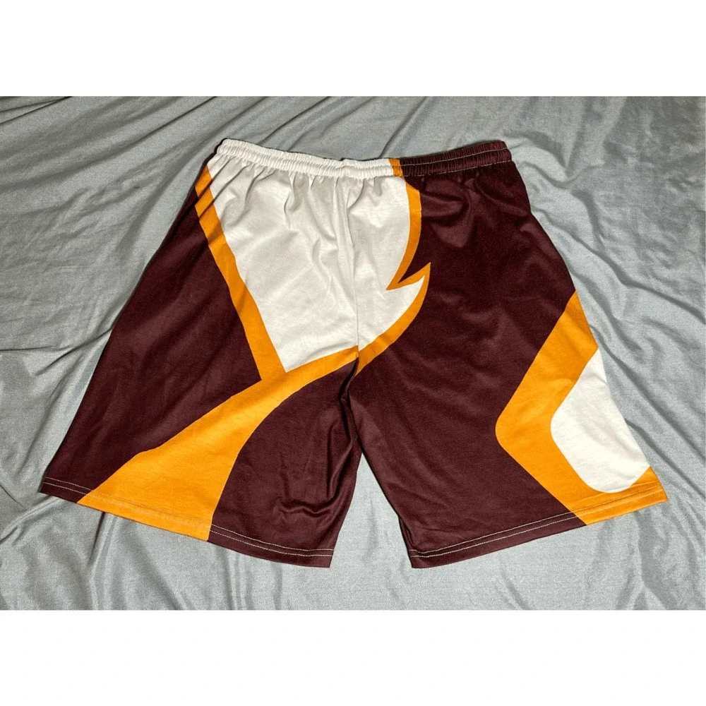 Vintage Washington Redskins Men’s T-shirt NFL Burgundy & Gold Shorts Sz 5XL